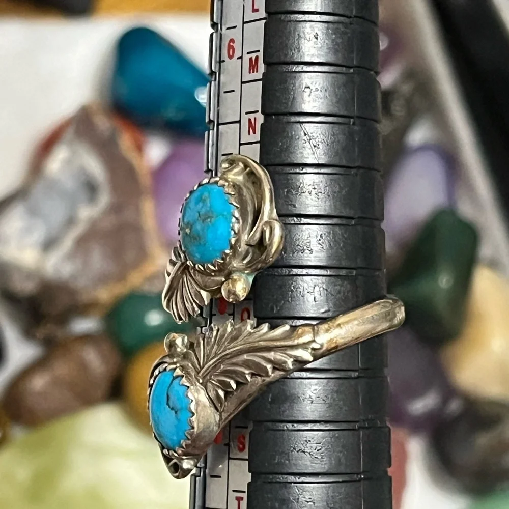 RB Sterling Native American Turquoise Ring - Picture 13 of 14